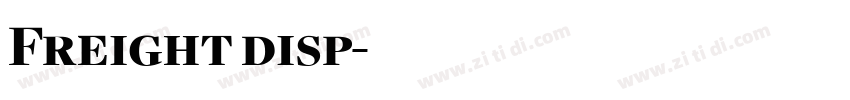 Freight disp字体转换 Freight disp字体转换